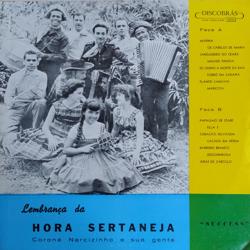 Capa do disco Lembrança da hora sertaneja, de Coroné Narcizinho e sua gente