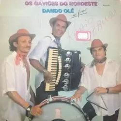 Capa do disco Dando olé no forró, de Os Gaviões do Nordeste
